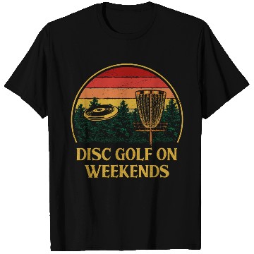 Discover Disc Golf on Weekends Hobby Golfer Activities T Shirts