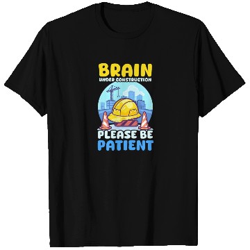 Discover Depression Awareness Brain Under Construction T Shirts