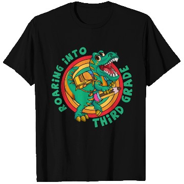 Discover 3rd With Dinosaur rainbow Back To School T Shirts