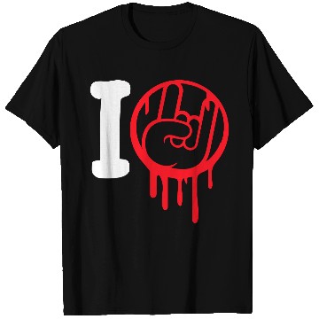 Discover I Love Heavy Metal Hard Rock Music Graffiti Heart T Shirts