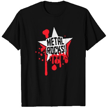Discover Heavy Metal Rocks Hard Rock Music Graffiti Star T Shirts