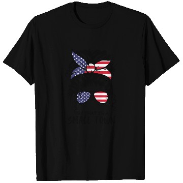 Discover Try That In a Small Town US Flag Girl T Shirts