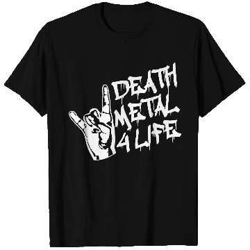 Discover Heavy death metal 4 life hand gesture graffiti fun T Shirts