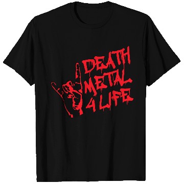 Discover Heavy death metal 4 life hand gesture graffiti fun T Shirts