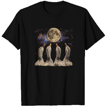 Discover Ducks Farm Animal Farmer Howling Moon T Shirts