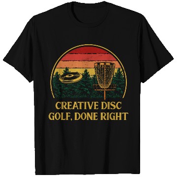 Discover Creative Disc Golf Done Motivational Quote Golfer T Shirts