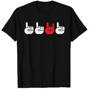Discover 4 Be Different Heavy Metal Hard Rock Hand Gestures T Shirts
