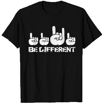 Discover 4 Be Different Heavy Metal Hard Rock Hand Gestures T Shirts