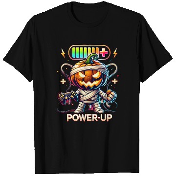 Discover Pumpkin Mummy Gamer Wrapped in Halloween Fun T Shirts