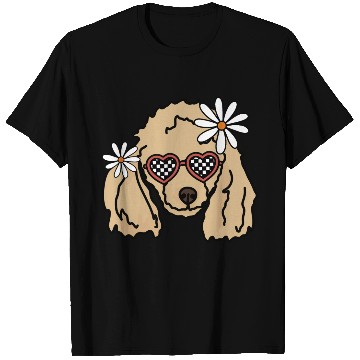 Discover Poodle Brown retro Dog T Shirts