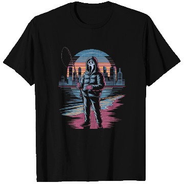 Discover Horror City Skyline Vaporwave Art Halloween T Shirts