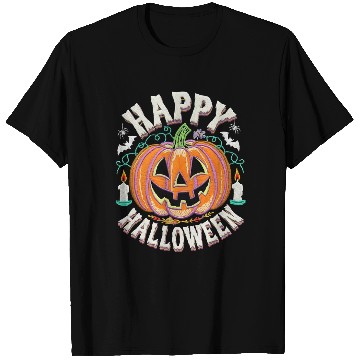 Discover Happy Halloween Pumpkin Fun for All T Shirts