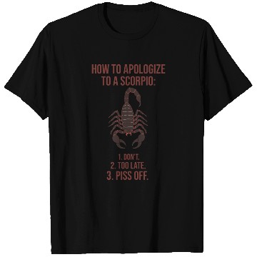 Discover How to Apologize to a Scorpio Funny Guide T Shirts