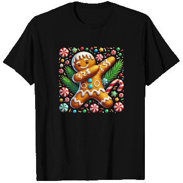 Discover Dabbing Gingerbread Cookie Christmas Fun T Shirts