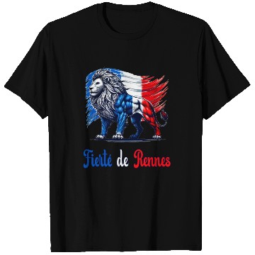 Discover The pride of Rennes flag design T Shirts