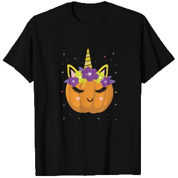 Discover Cute Unicorn Pumpkin Halloween Costume T Shirts