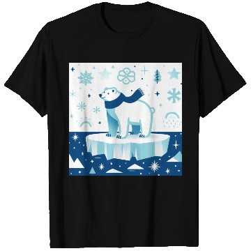 Discover Polar Bear in Winter Wonderland T Shirts