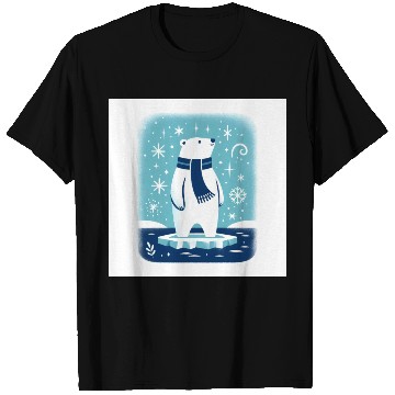Discover Polar Bear on Ice Floe T Shirts