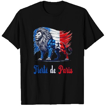 Discover The pride of Paris flag design T Shirts