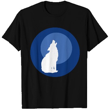 Discover Wolf Moon Nature Vector T Shirts
