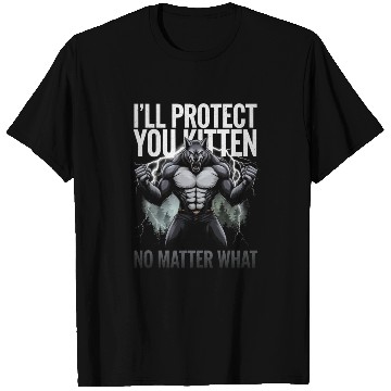 Discover I'll Protect You Kitten Alpha Wolf T Shirts