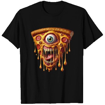 Discover Terrifying Monster Pizza Slice | Hyper-Realistic T Shirts
