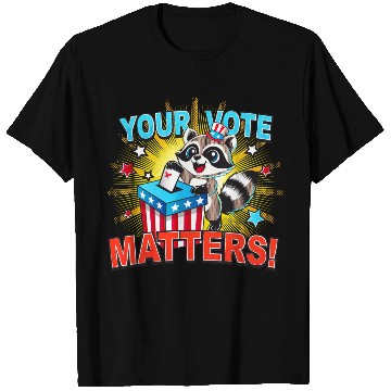 Discover A raccoon casts its vote in the US election T Shirts