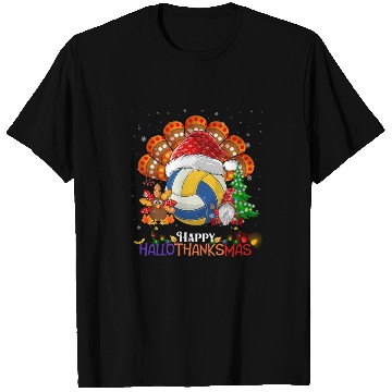 Discover Volleyball Turkey Gnome Happy Hallothanksmas T Shirts