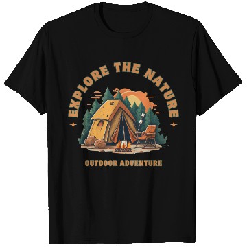 Discover camping, nature, forest, camping trip, adventure, T Shirts
