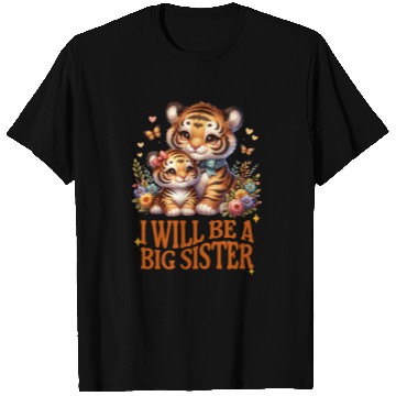 Discover I'm Going To Be A Big Sister Cute Tiger T Shirts
