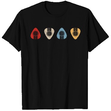 Discover Retro pick guitar T Shirts