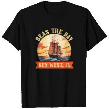 Discover Florida Keys SEAS THE DAY IN KEY-WEST FLORIDA T Shirts