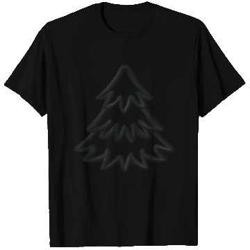 Discover Christmas tree embroidered T Shirts