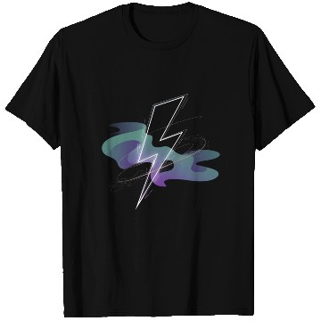 Discover Electric Aurora: Lightning Meets Northern Lights T Shirts