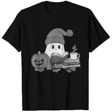Discover Cute Teacher Ghost Reading Book Lovers Halloween T Shirts