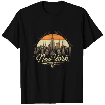 Discover New York Skyline - Iconic Cityscape Beauty T Shirts