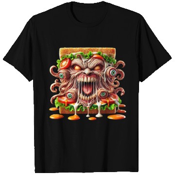 Discover Terrifying Monster Sandwich T Shirts