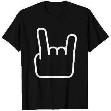 Discover Heavy Metal Fun Hard Rock Music Horns Hand Gesture T Shirts