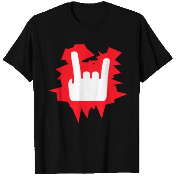 Discover Heavy Metal Fun Hard Rock Music Horns Hand Gesture T Shirts