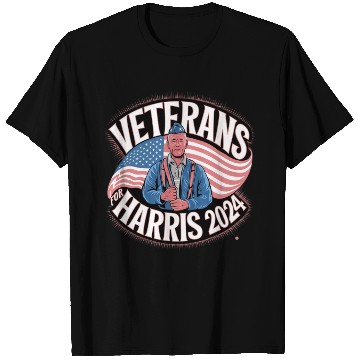 Discover Veterans Stand with Kamala Harris 2024 T Shirts