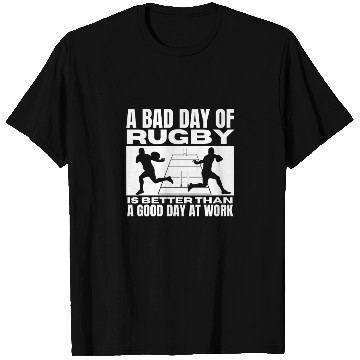 Discover A Bad Day Of Rugby Funny Rugby Player T Shirts