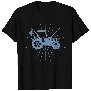 Discover Tractor silhouette minimalist farming summer T Shirts