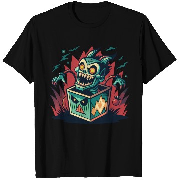 Discover Monster Jack-in-the-Box - Retro Horror Fun T Shirts