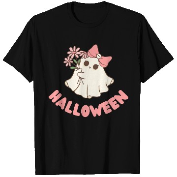 Discover halloween friendly flower ghost T Shirts