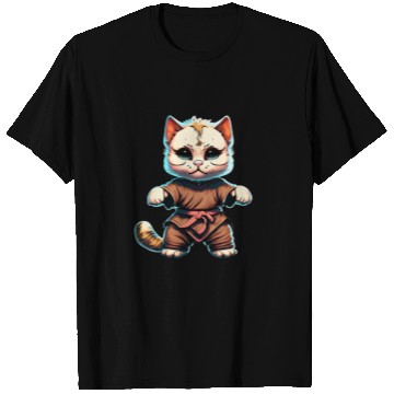Discover Feline Warrior: The Kung Fu Cat T Shirts