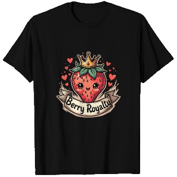 Discover Cute Berry Royalty Adorable Cartoon Fruit Crown T Shirts