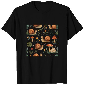 Discover Charming Snails, Mushrooms, and Botanical Art T Shirts