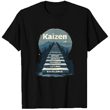 Discover Kaizen Effort Growth Progress T Shirts