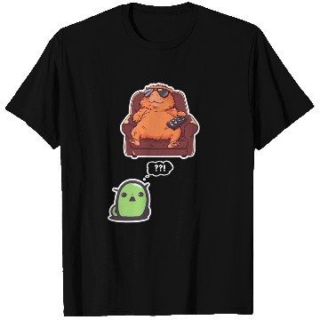 Discover Funny Graphic T Shirts Capybara Selfie With Ufos Weird