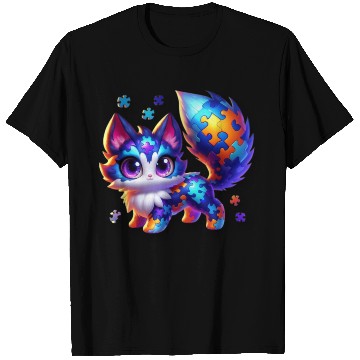 Discover funny cute puzzle fox monster T Shirts